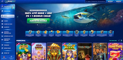 BassBet Casino – Bônus exclusivos e populares jogos de cassino online. Visão geral da página inicial do BassBet Casino com oferta de boas-vindas e jogos principais.